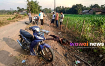 Diduga Diserang Jantung Saat Berkendara, Mustadi Tewas dalam Kecelakaan Tunggal di Abung Semuli