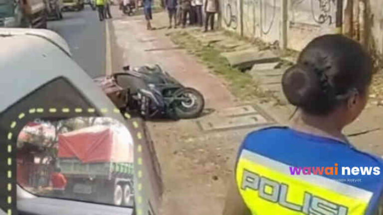 Jalur Tengkorak Narogong Kembali Makan Korban, Pengendara Motor Tewas Diduga Terlindas Truk di Depan PT Avian