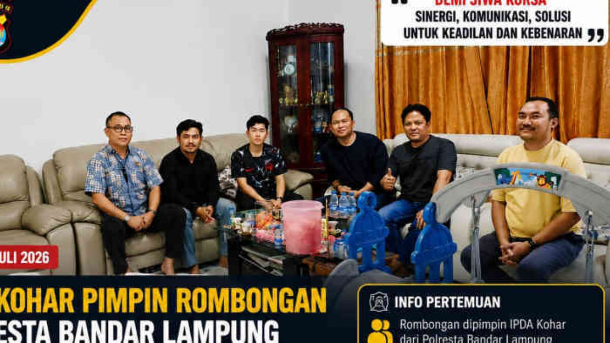 BREAKING NEWS: Pertemuan Polisi Bandar Lampung dengan Tokoh Lampung di Banten Jadi Sorotan, Ada Apa?