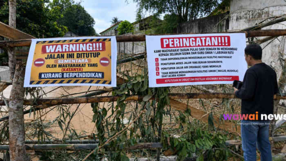 Viral! Warga Blokade SMAN 1 Labuhan Ratu, Tanah Hibah Dipakai Sekolah, Anak Sendiri Gagal Lolos SPMB 2026