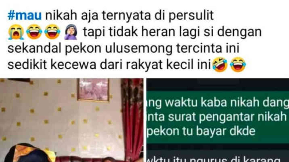 Viral! Warga Tanggamus Mengaku Diminta Rp200 Ribu Urus Surat Nikah, Benarkah Ada Tarifnya?