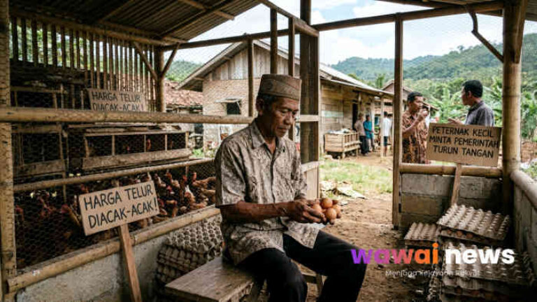 Harga Telur di Tanggamus Disebut Diacak-Acak, Peternak Kecil Minta Pemerintah Turun Tangan