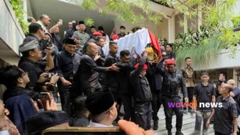 Tangis Mengiringi Perjalanan Terakhir Guruh Soekarnoputra, Dimakamkan di Samping Ibunda Fatmawati