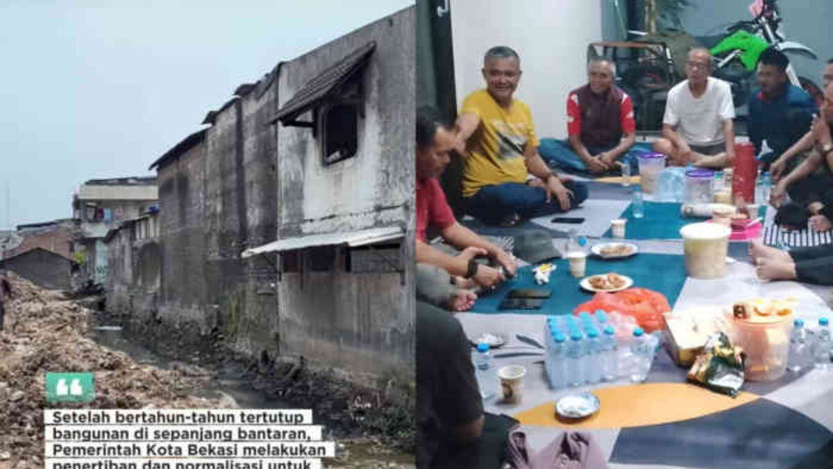 Bangunan Liar Kali Harun Ditertibkan, Relawan Samatri Apresiasi Camat Baru Pondok Melati: Jangan Berhenti di Bongkar
