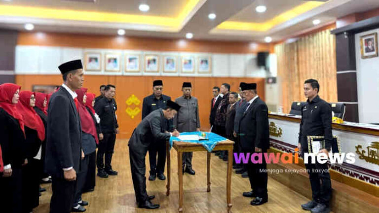 47 Kepala Sekolah Dilantik, Bupati Tanggamus Soroti Integritas