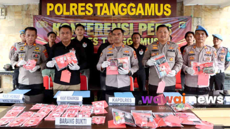 Operasi Antik di Tanggamus, 25 Kasus Narkotika Dibongkar, 75,2 Gram Sabu Disita