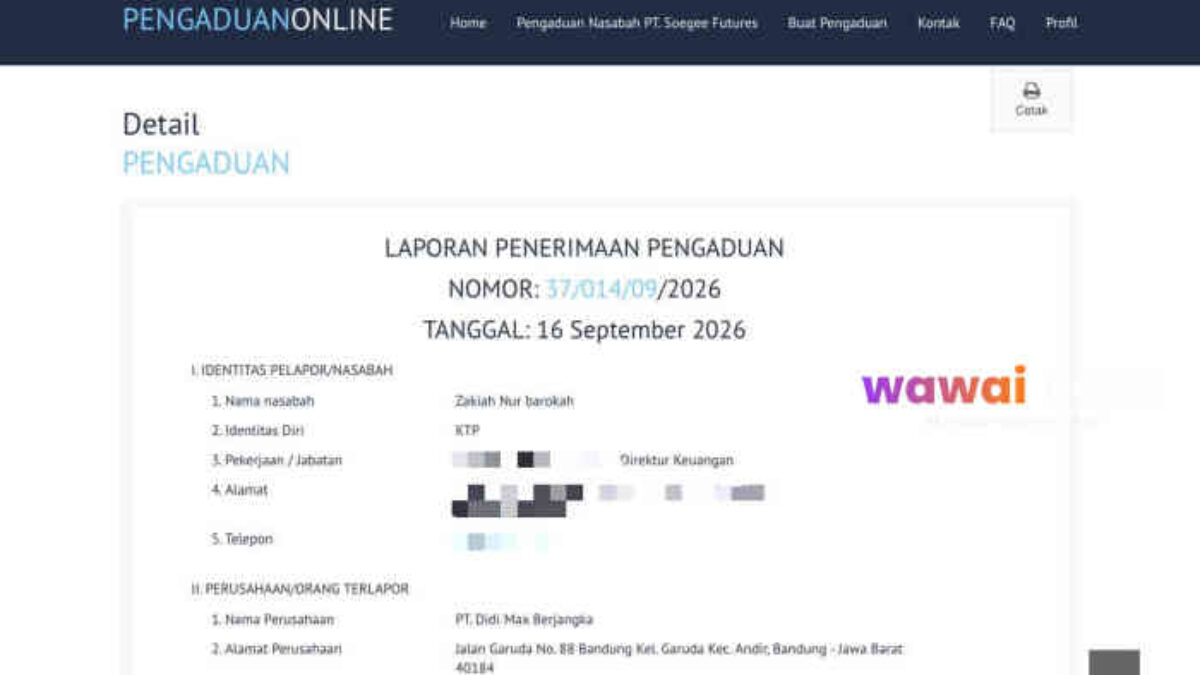 Didimax Cuek! Laporan Kuasa Hukum Zakiah Nur Barokah ke Bappebti Terkesan Jalan di Tempat