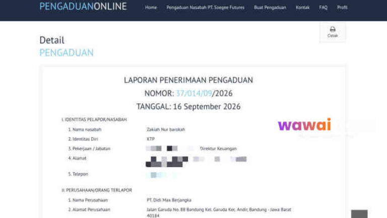 Didimax Cuek! Laporan Kuasa Hukum Zakiah Nur Barokah ke Bappebti Terkesan Jalan di Tempat