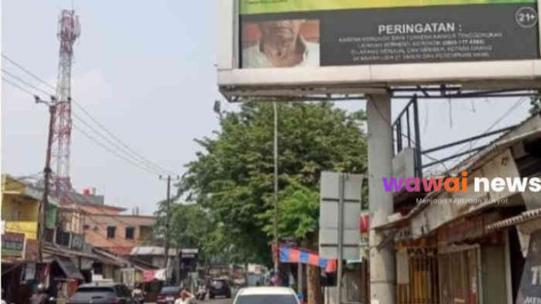 Reklame Rokok Diduga Ilegal di Bekasi Tayang Berbulan-bulan, Kecolongan atau Tutup Mata?