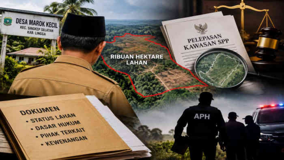 Dugaan Kades Marok Kecil Jual Tanah Ribuan Hektare dalam Pelepasan Kawasan SPP, APH Harus Turun Tangan